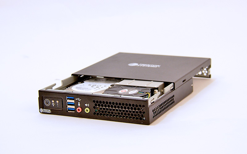Easily slide off the top of the ruggedized chassis and expose the long-life internal components of the ION Mini PC