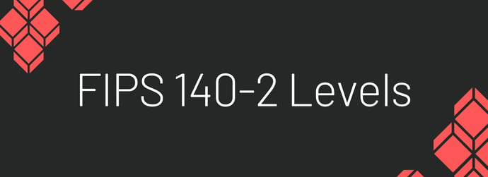 This is a graphic that reads "FIPS 140-2 levels."