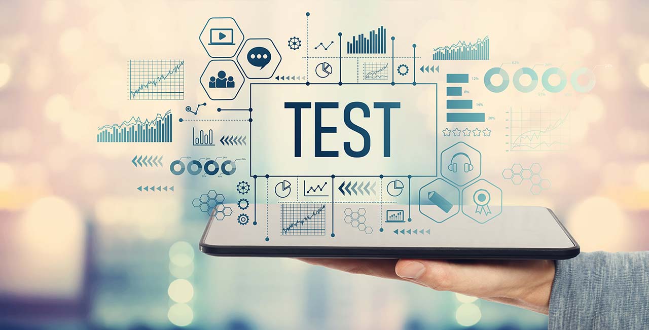 A graphic showcasing different test methods