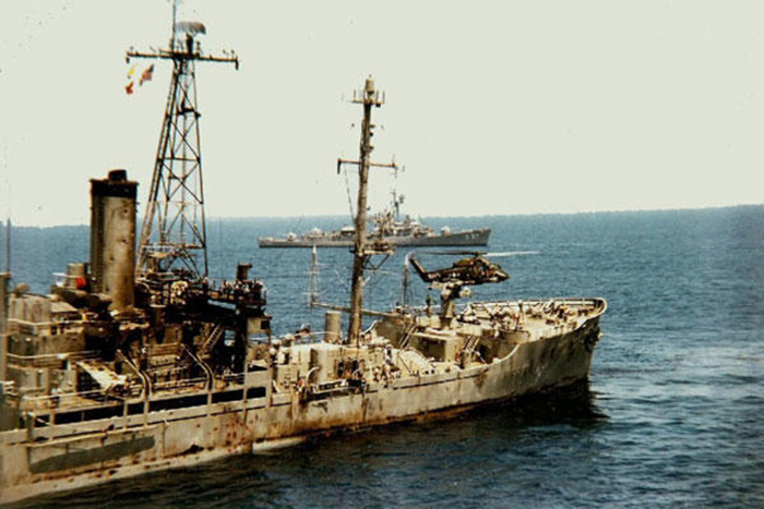 The attack aftermath of the USS Liberty