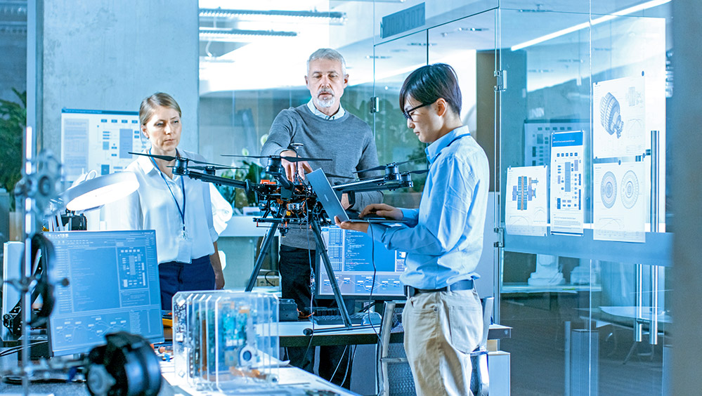 Engineers in a science lab