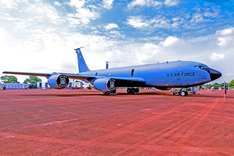 U.S. Air Force aircraft at an American air force base