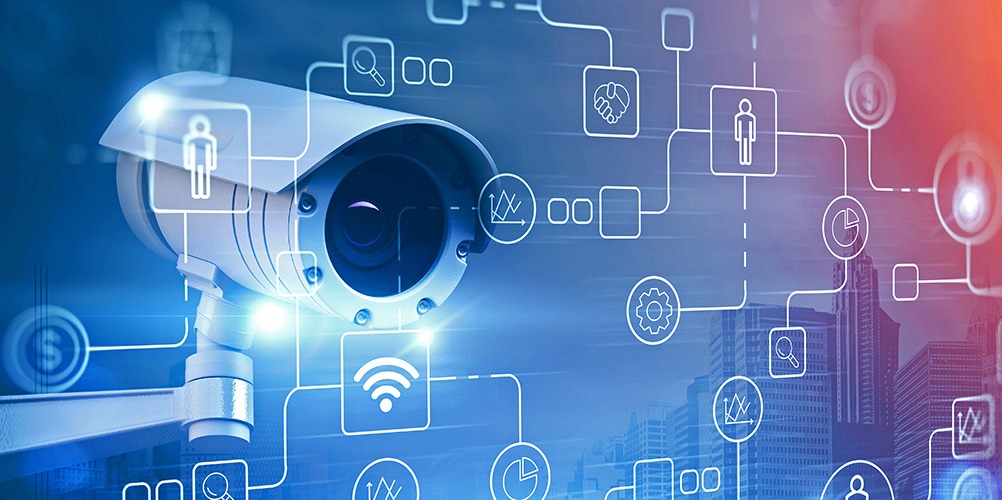 A graphic of an automated street camera surrounded by various endpoints