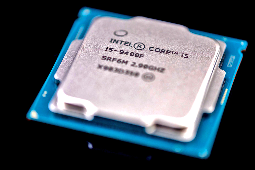 An Intel Core i5-9400F processor