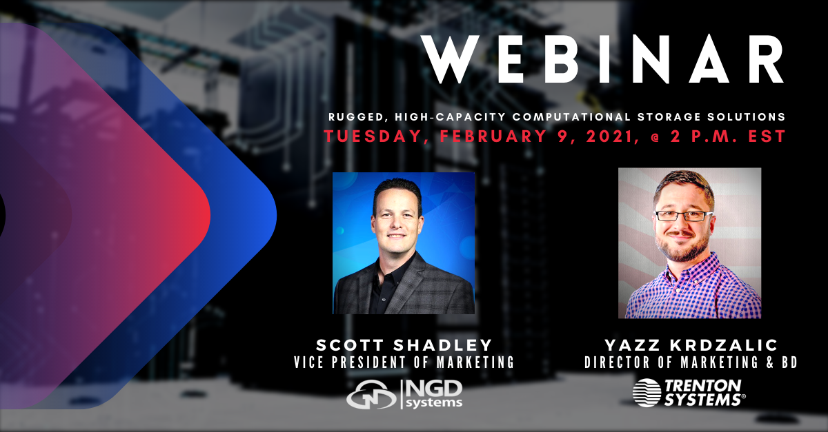Rugged, High-Capacity Computational Storage Solutions webinar advertisement
