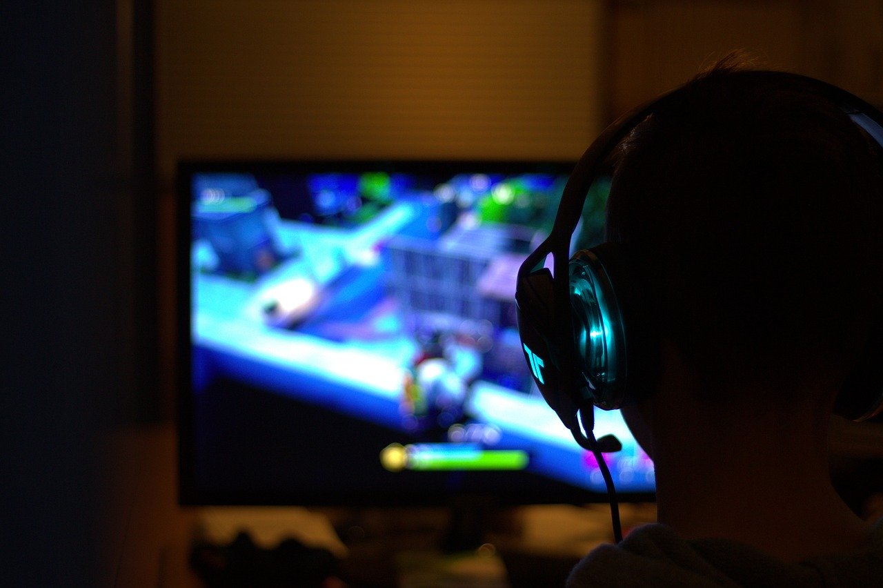 A PC Gamer playing a video game
