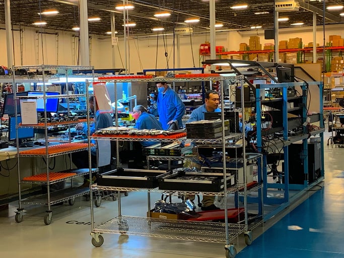 Trenton's Engineers Hard at Work in Warehouse 