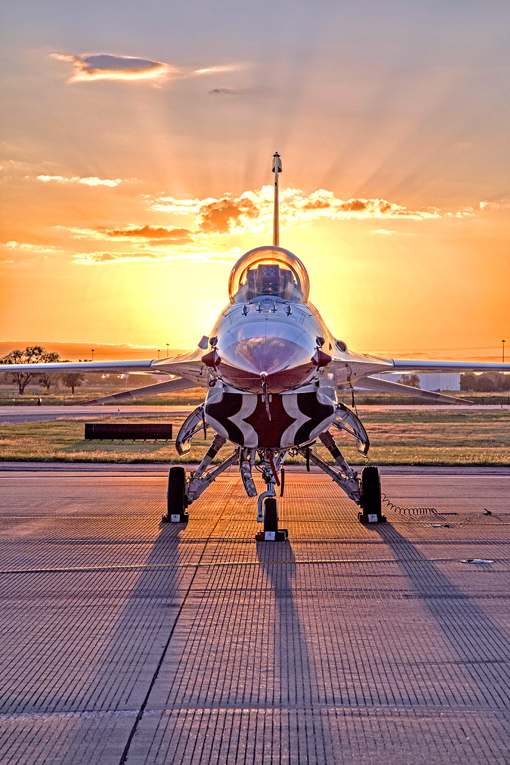 A United States Air Force Thunderbird aircraft
