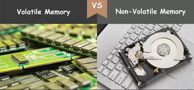 Volatile Memory vs. Nonvolatile Memory Image