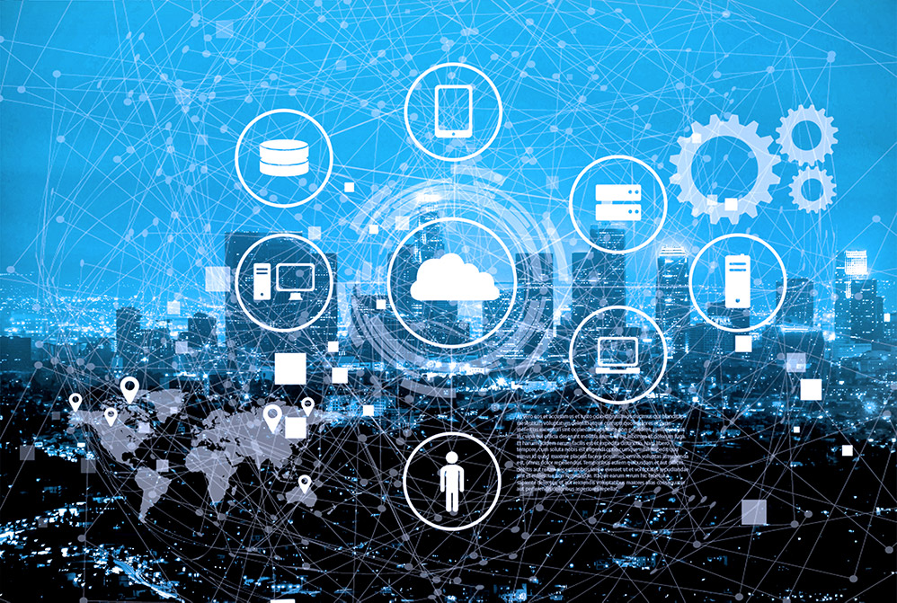 An illustration of an edge computing network