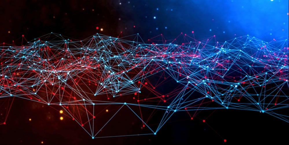 A series of network connections